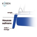Housse K-REN dériveur simple safran