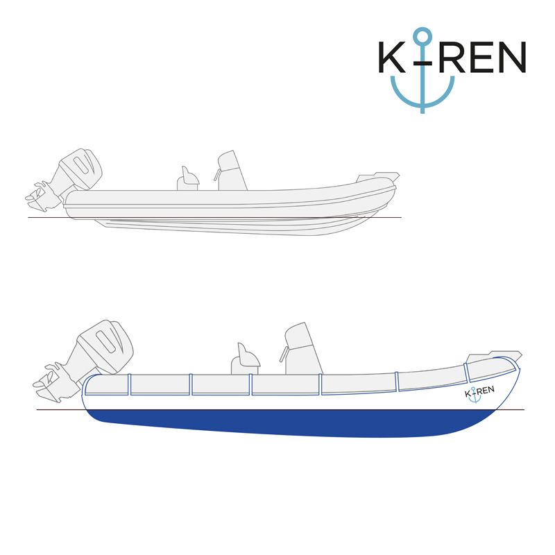 Cubierta K-REN Protect -  para RIB (18', Outboard motor)